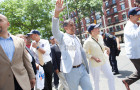 Adriano Espaillat, Ydanis Rodriguez and Ruben Diaz Jr. parade from 135th Street to Sherman Avenue. 6-21-2014